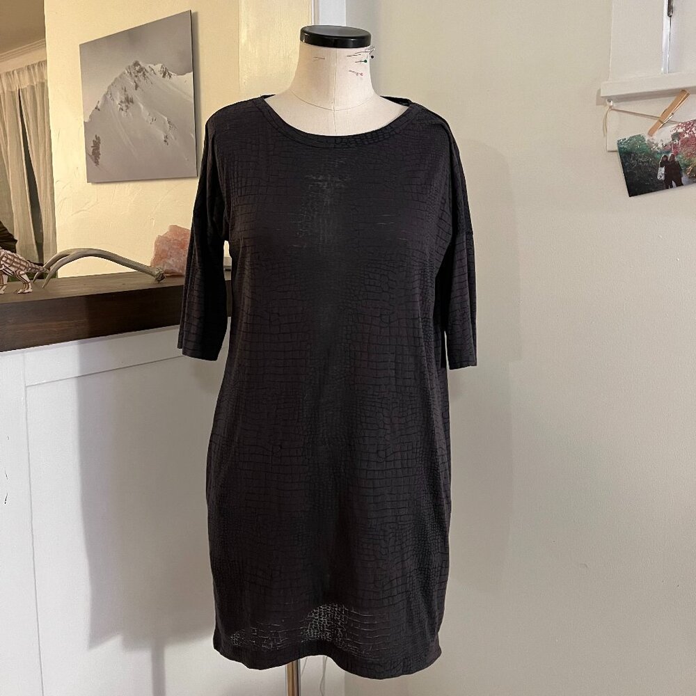 Zadig & Voltaire Burnout Print Knit Shift Dress - Size M